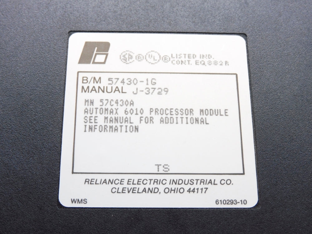 RELIANCE ELECTRIC 57C430A UNMP