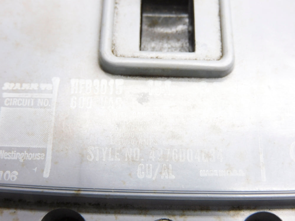 WESTINGHOUSE HFB3015 600VAC 15A UNMP