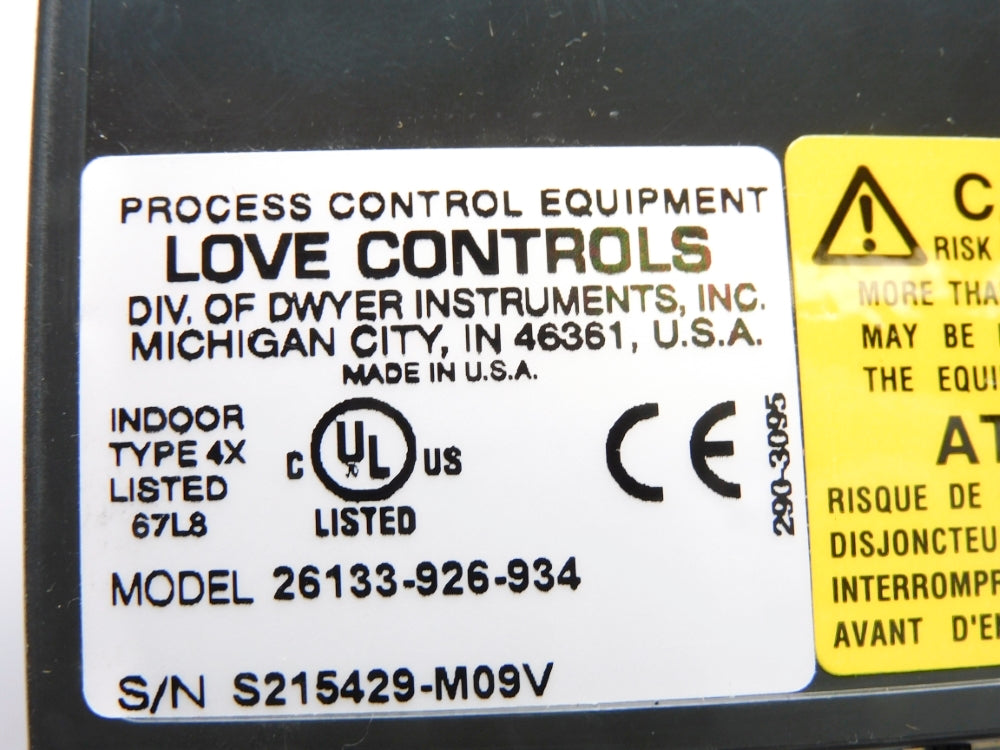 LOVE CONTROLS 26133-926-934 NSMP
