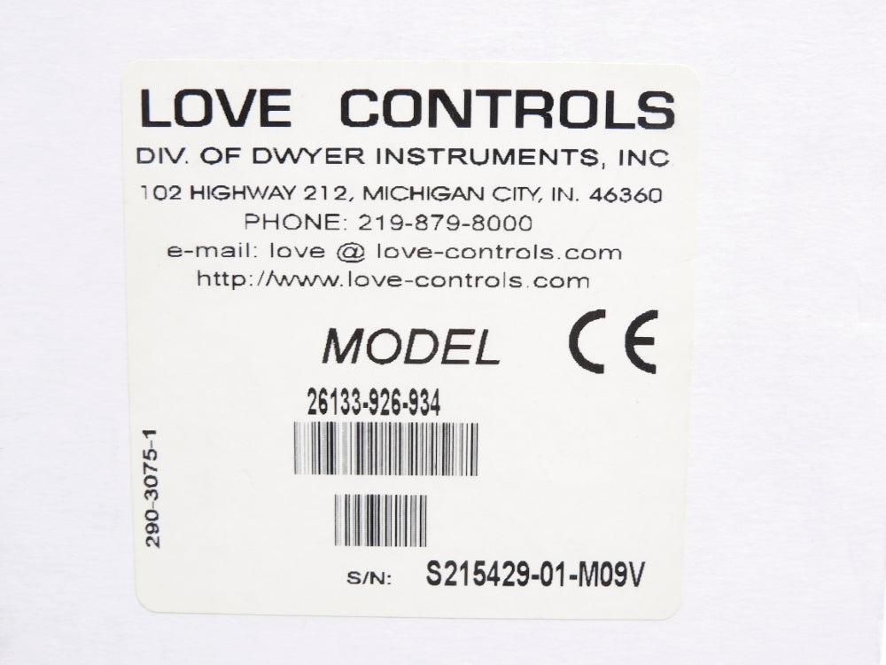 LOVE CONTROLS 26133-926-934 NSMP