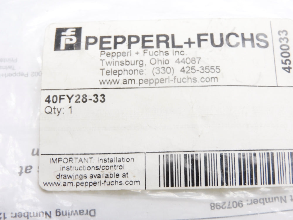 PEPPERL+FUCHS 40FY28-33 10-30VDC NSMP