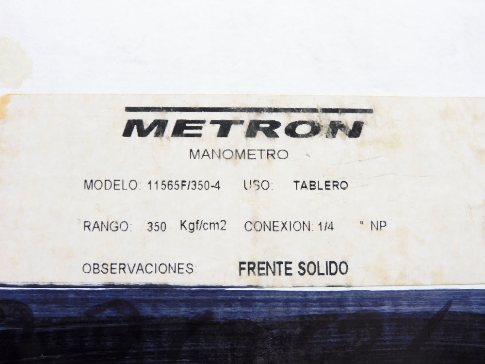 METRON 11565F/350-4 350-KGF/CM2 NSMP