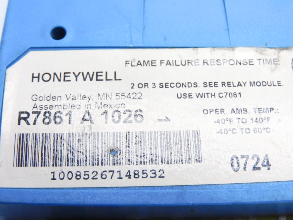 HONEYWELL R7861A1026 1.25VDC 2-3S UNMP