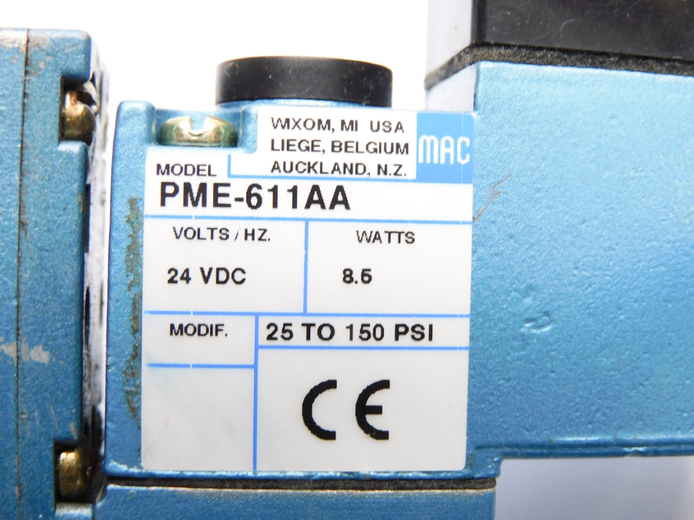 MAC PME-611AA 24VDC 25-150PSI UNMP
