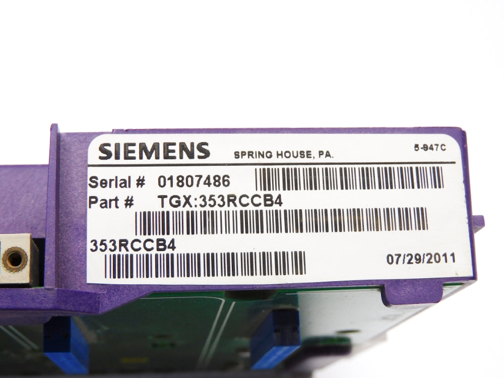 SIEMENS TGX:353RCCB4 UNMP