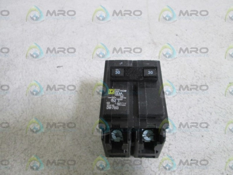 SQUARE D CIRCUIT BREAKER 2P 30-30A HOM NSNP