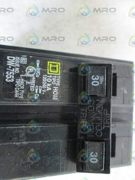 SQUARE D CIRCUIT BREAKER 2P 30-30A HOM NSNP