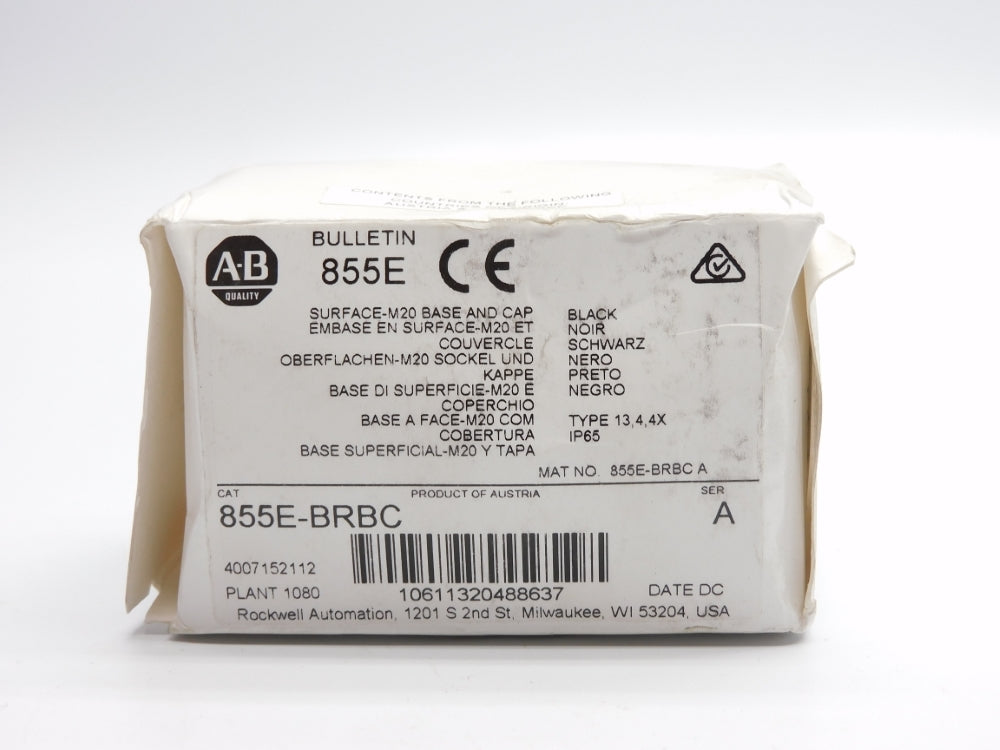 ALLEN BRADLEY 855E-BRBC SER. A (WH) NSMP