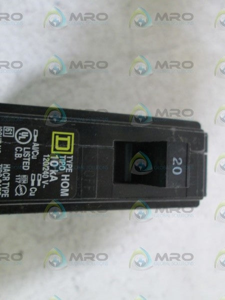 SQUARE D CIRCUIT BREAKER 1P 20A HOM NSNP