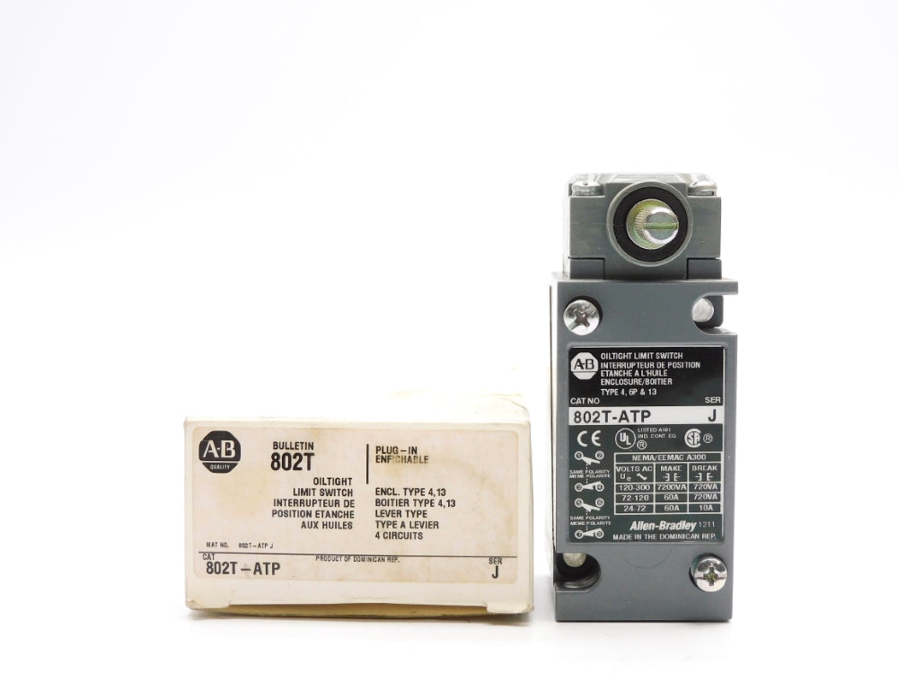 ALLEN BRADLEY 802T-ATP SER. J 72-120VAC 60A (WH) NSMP