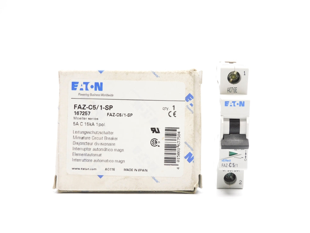 EATON FAZ-C5/1-SP 167257 230/400-240/415V 5A NSMP