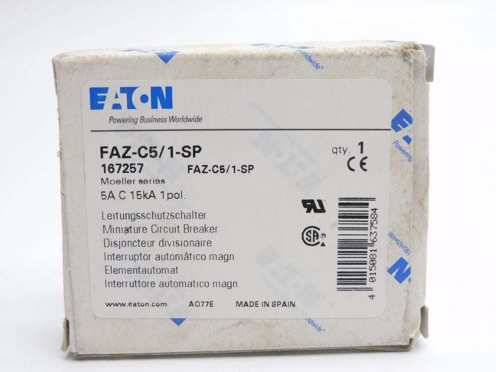 EATON FAZ-C5/1-SP 167257 230/400-240/415V 5A NSMP