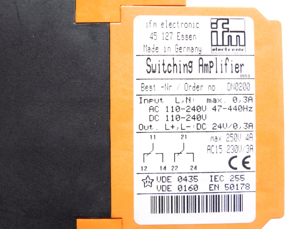 IFM EFECTOR DN0200 UNMP