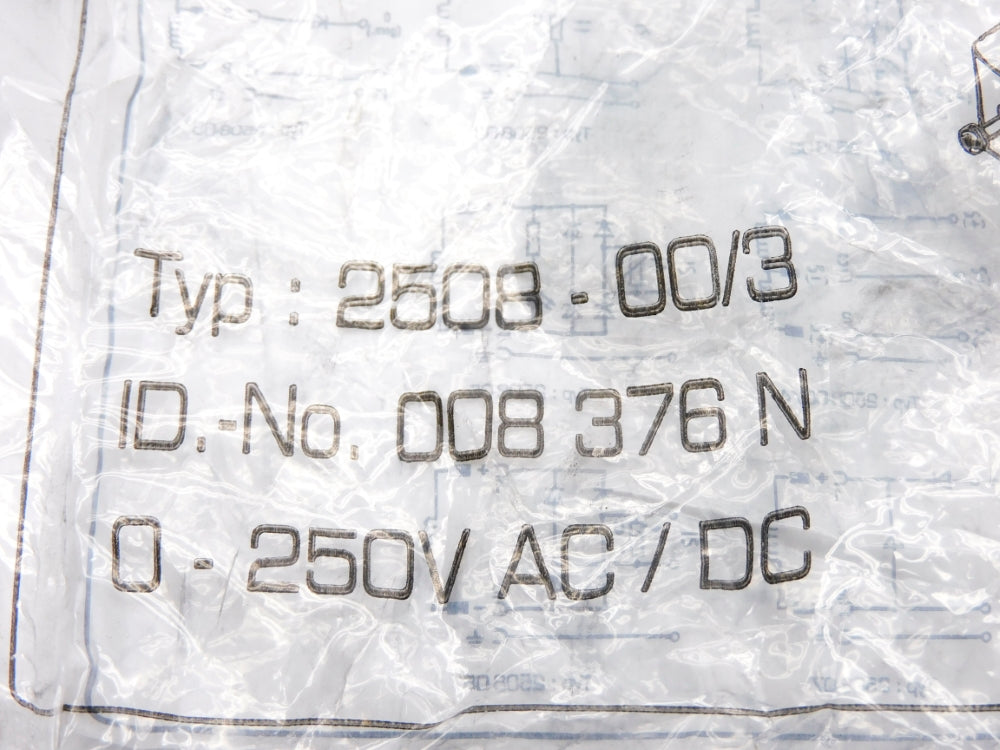 CONNECTOR 2508-00/3 008376N 0-250VAC/DC NSMP