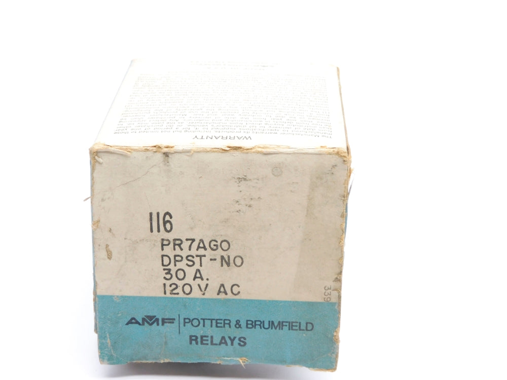 POTTER&BRUMFIELD PR7AG0 120VAC 30A NSMP