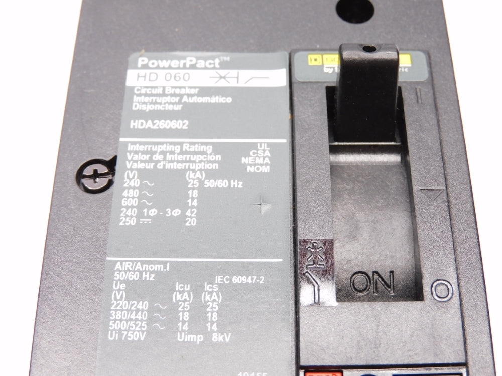 SQUARE D HDA260602 600V 60A NSMP