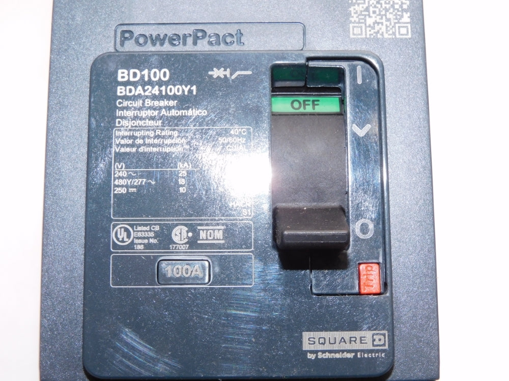 SQUARE D BDA24100Y1 BD100 277V 100A NSNP