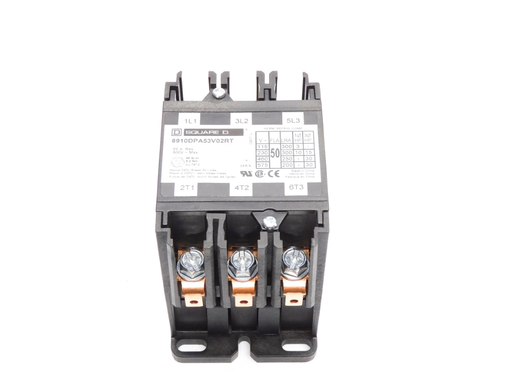 SQUARE D 8910DPA53V02RT SER. B 120/110V NSNP