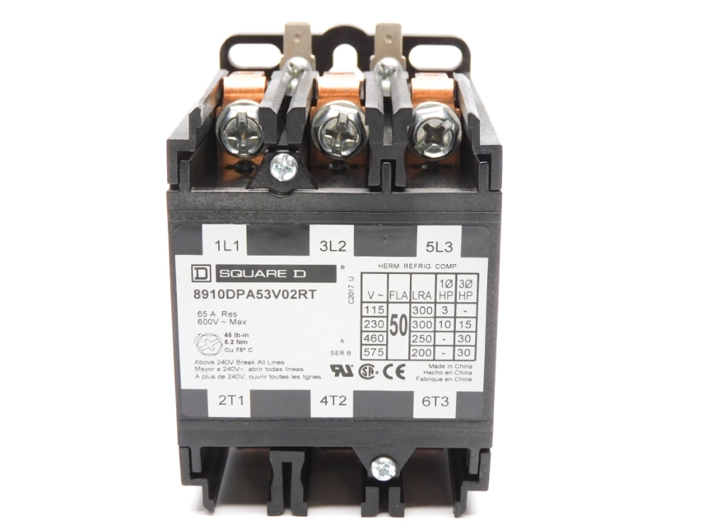 SQUARE D 8910DPA53V02RT SER. B 120/110V NSNP