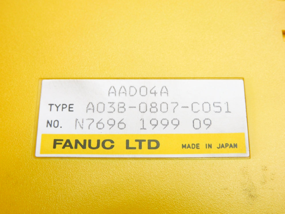 FANUC A03B-0807-C051 AAD04A UNMP