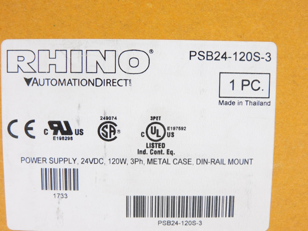 RHINO PSB24-120S-3 400-500V 0.5A NSMP