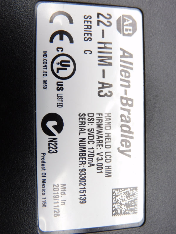 ALLEN BRADLEY 22-HIM-A3 SER. C F/W V3.001 5VDC NSNP