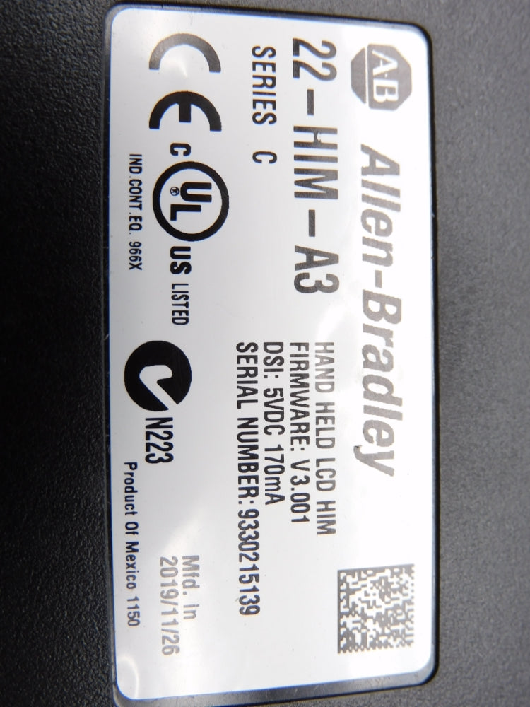 ALLEN BRADLEY 22-HIM-A3 SER. C F/W V3.001 5VDC NSNP