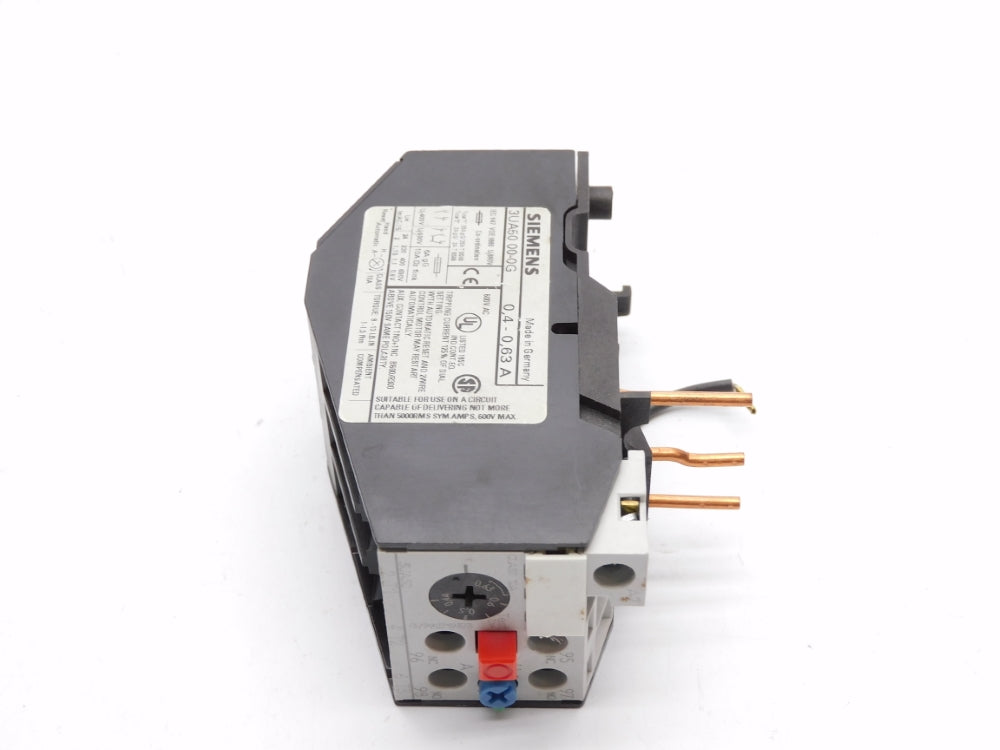 SIEMENS 3UA5000-0G 690V 0.4-0.63A UNMP