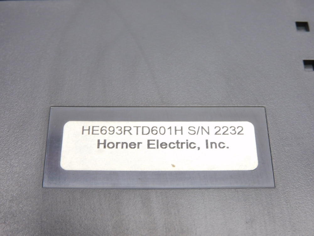HORNER ELECTRIC HE693RTD601H (NO DOOR) UNMP