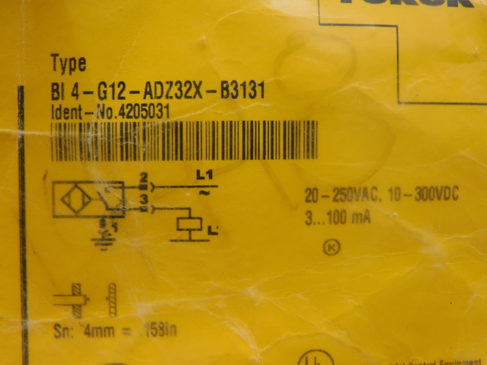TURCK BI4-G12-ADZ32X-B3131 4205031 300VDC NSMP