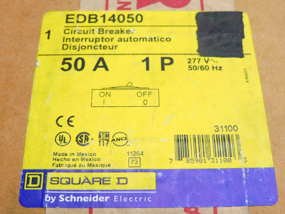 SQUARE D EDB14050 277V 50A NSMP