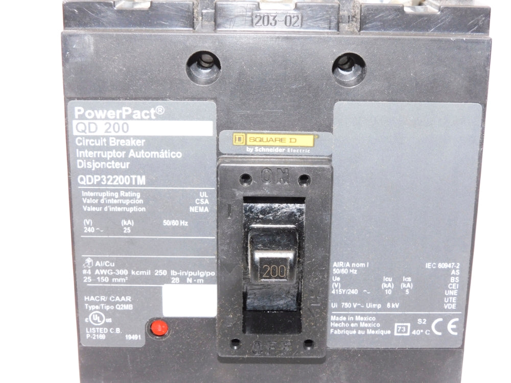 SQUARE D QDP32200TM  240V 200A NSMP