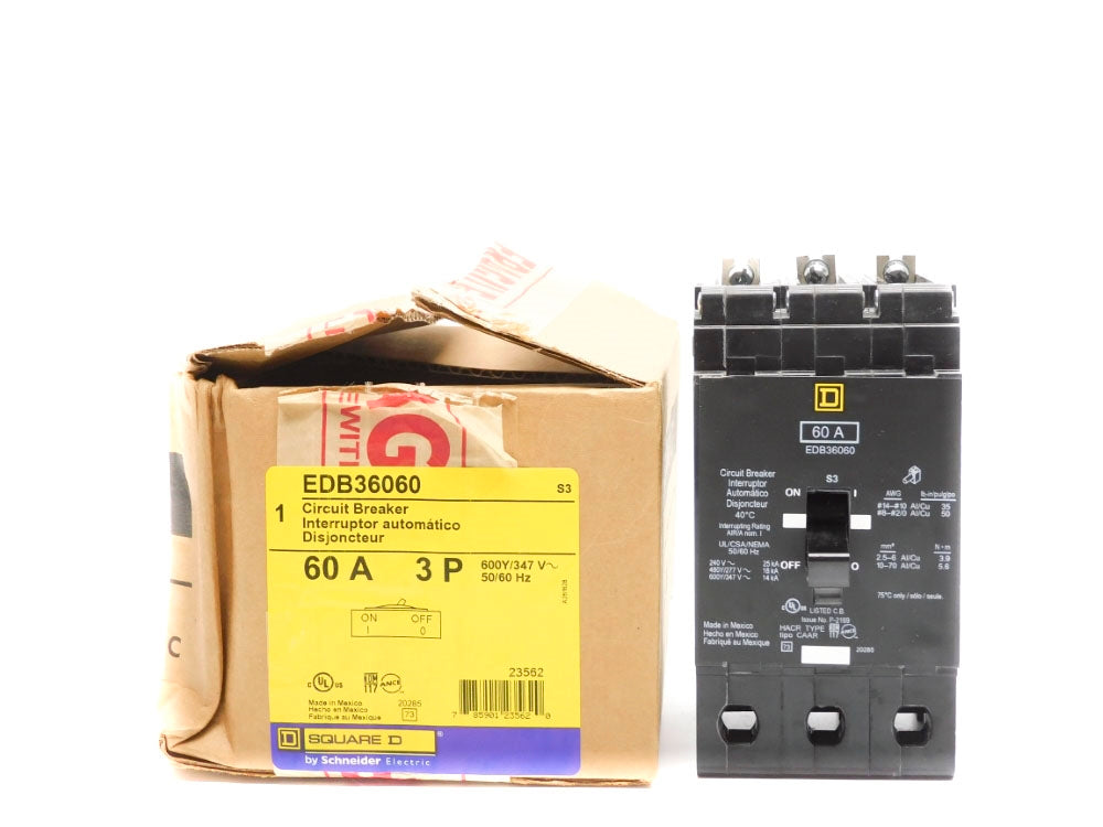SQUARE D EDB36060 347V 60A NSMP