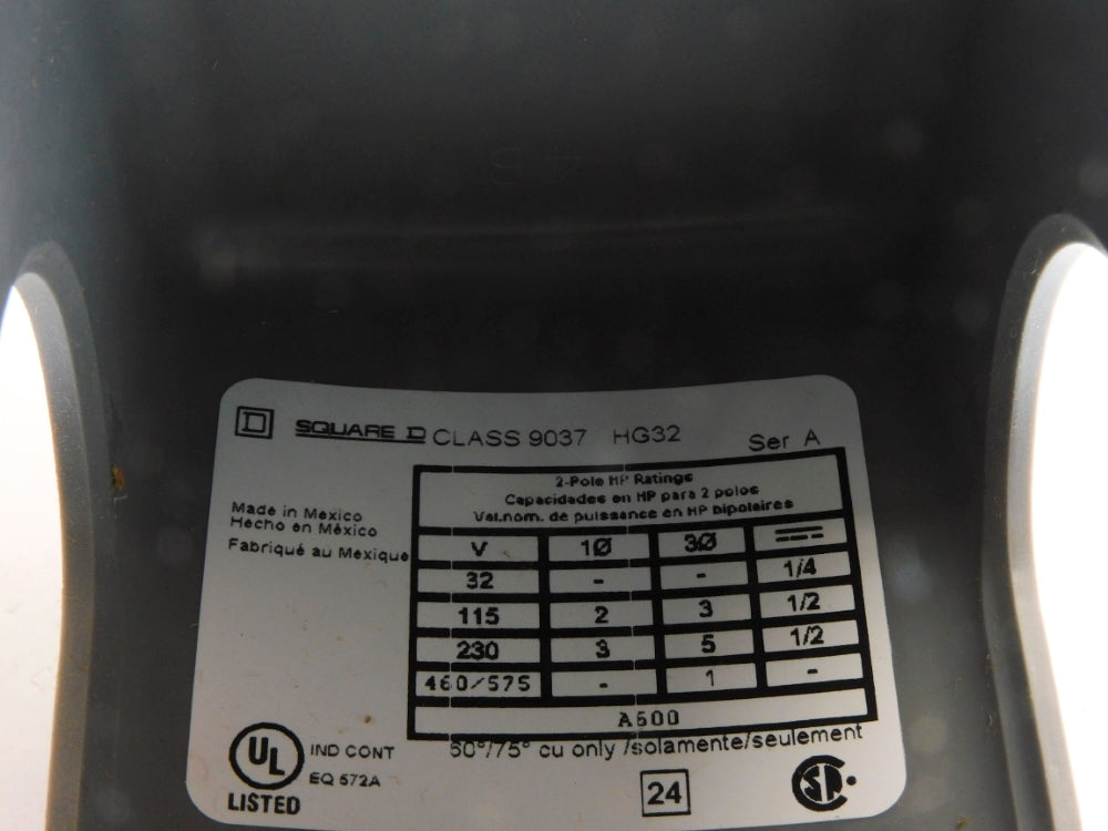SQUARE D 9037HG32 SER. A 460/575V NSMP
