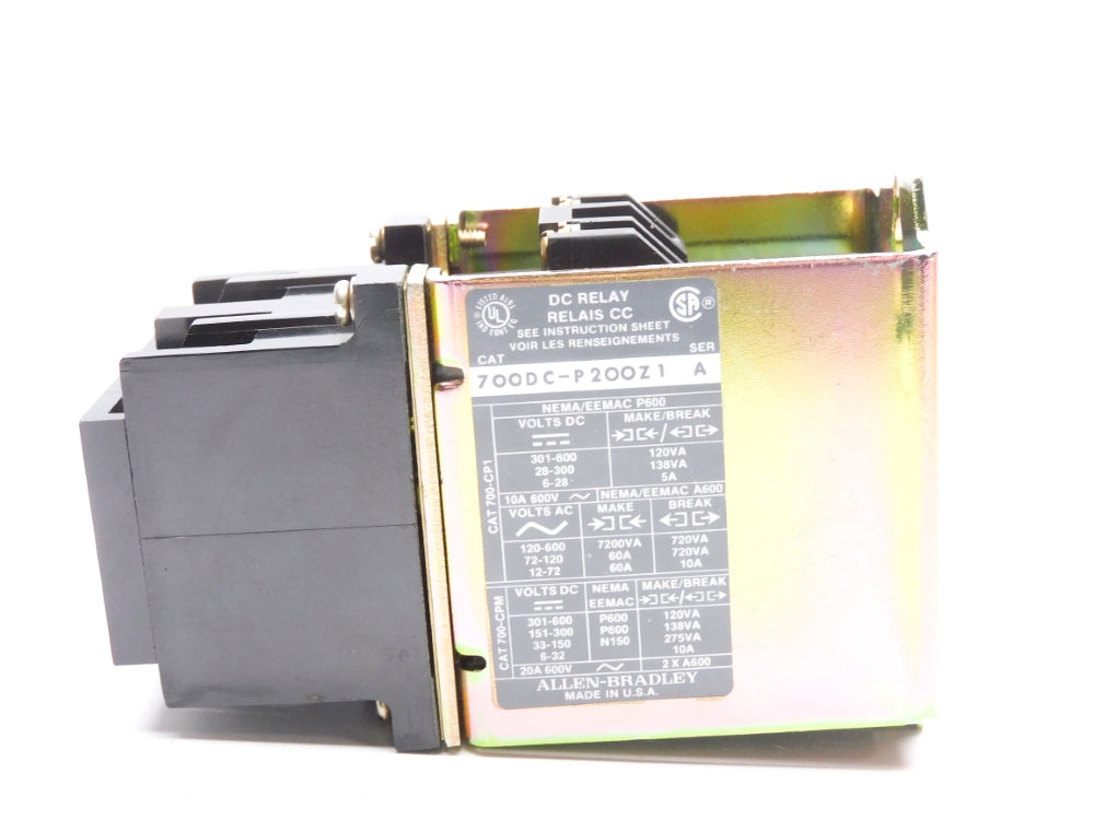 ALLEN BRADLEY 700DC-P200Z1 SER. A 115-125VDC (BR/YL) NSMP