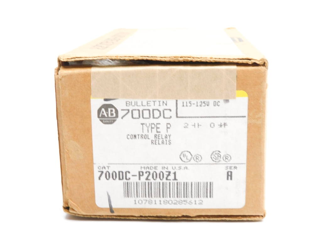 ALLEN BRADLEY 700DC-P200Z1 SER. A 115-125VDC (BR/YL) NSMP