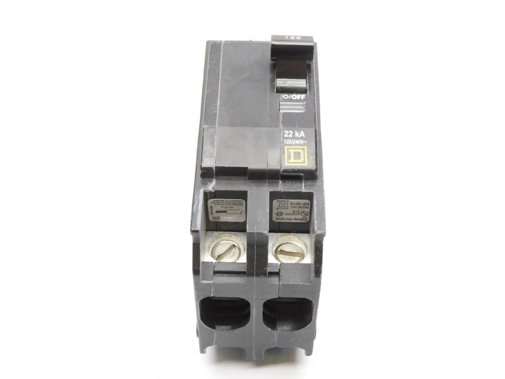 SQUARE D QOB2125VH 120/240V 125A NSMP