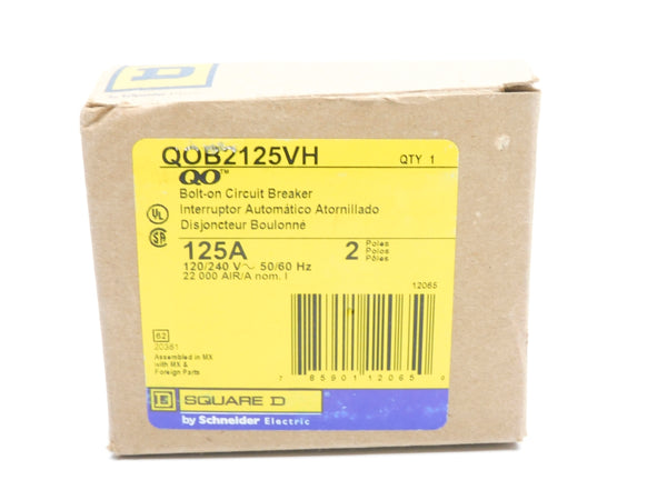 SQUARE D QOB2125VH 120/240V 125A NSMP