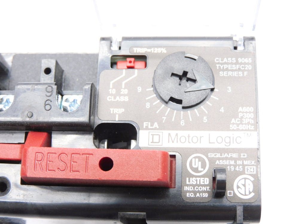SQUARE D 9065SFC20 SER. F 3-9A NSNP