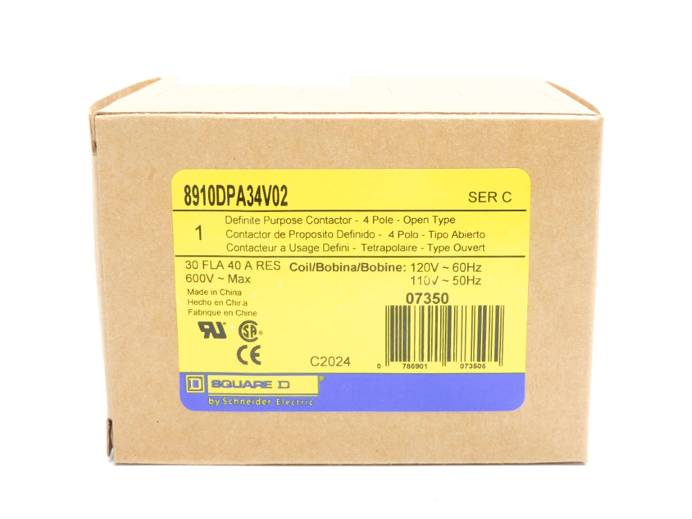 SQUARE D 8910DPA34V02 SER. C 110/120V NSMP
