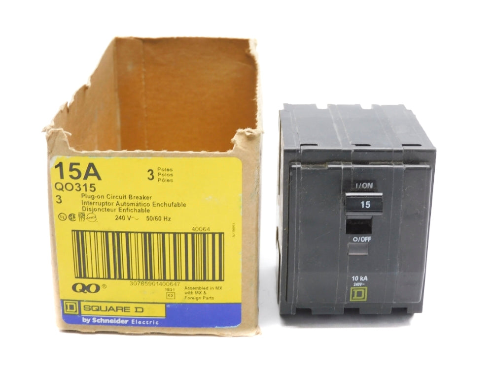 SQUARE D QO315 15A 240V (PKG OF 3) NSMP