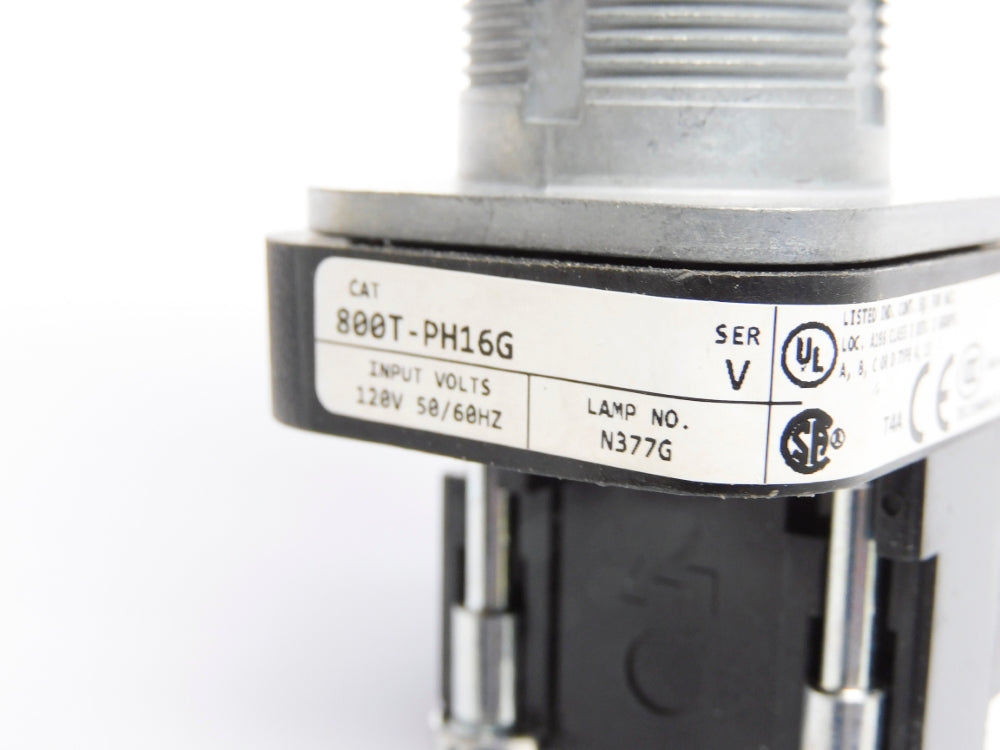 ALLEN BRADLEY 800T-PH16G SER. V 120V (WH) NSMP