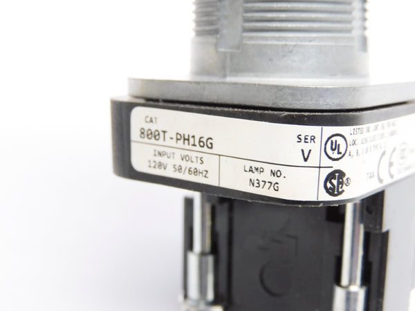 ALLEN BRADLEY 800T-PH16G SER. V 120V (WH) NSMP