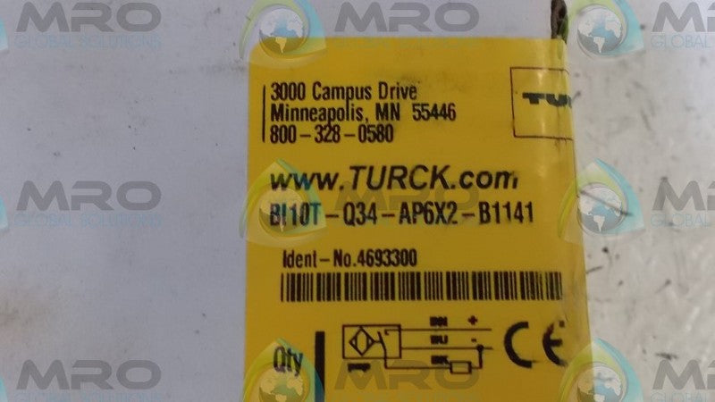 TURCK BI10T-Q34-APGX2-B1141 SENSOR  NSFS