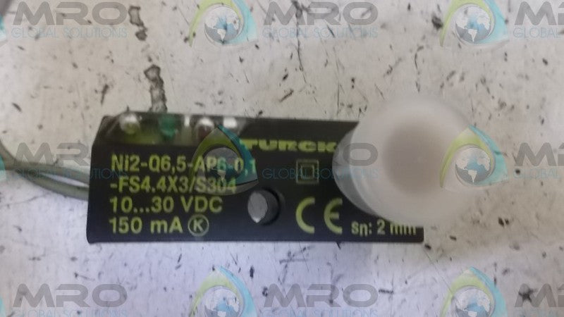 TURCK NI2-Q6,5-AP6-0,1-FS4.4X3/S304 PROXIMITY SWITCH  UNMP