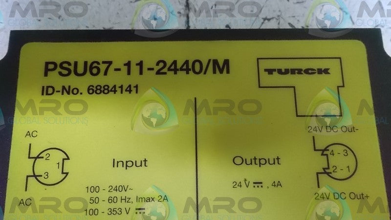 TURCK PSU67-11-2440/M POWER SUPPLY  UNMP