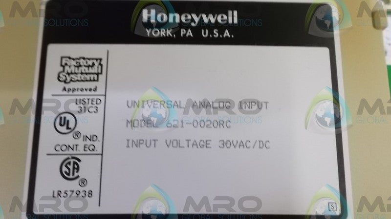 HONEYWELL 621-0020RC INPUT MODULE  UNMP