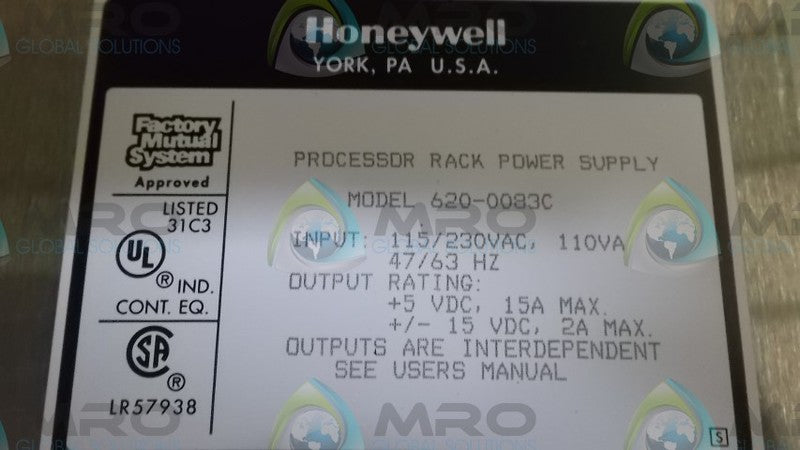HONEYWELL 620-0083C POWER SUPPLY  UNMP