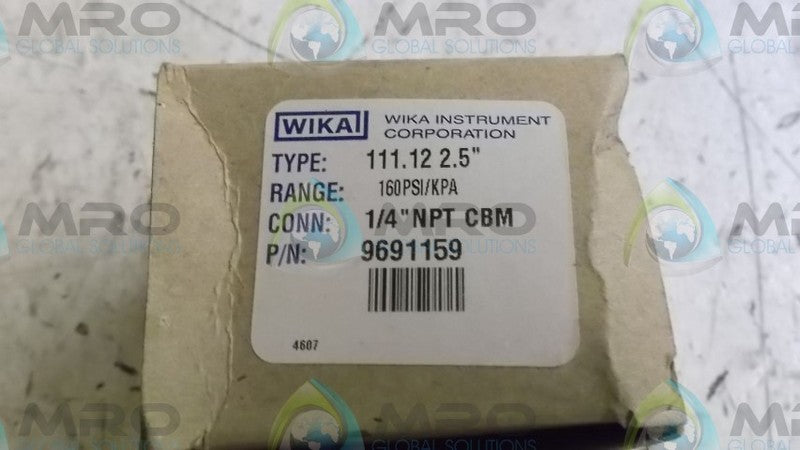 WIKA 9691159 160PSI GAUGE  NSMP