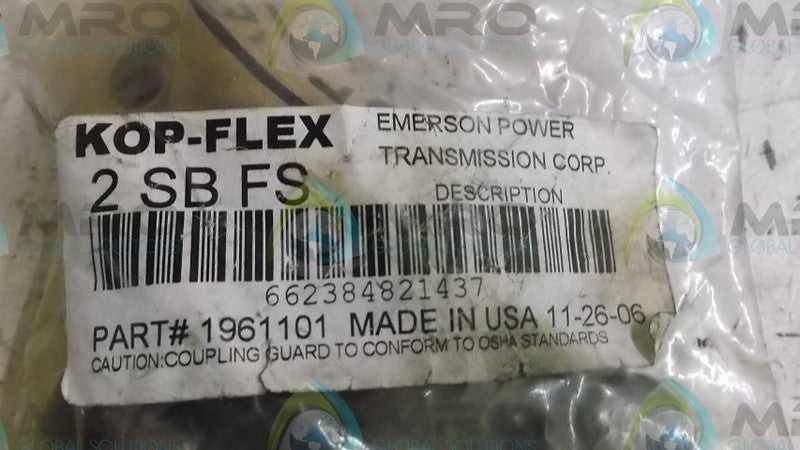 KOP-FLEX 2SBFS BOLT & GASKET KIT  NSMP